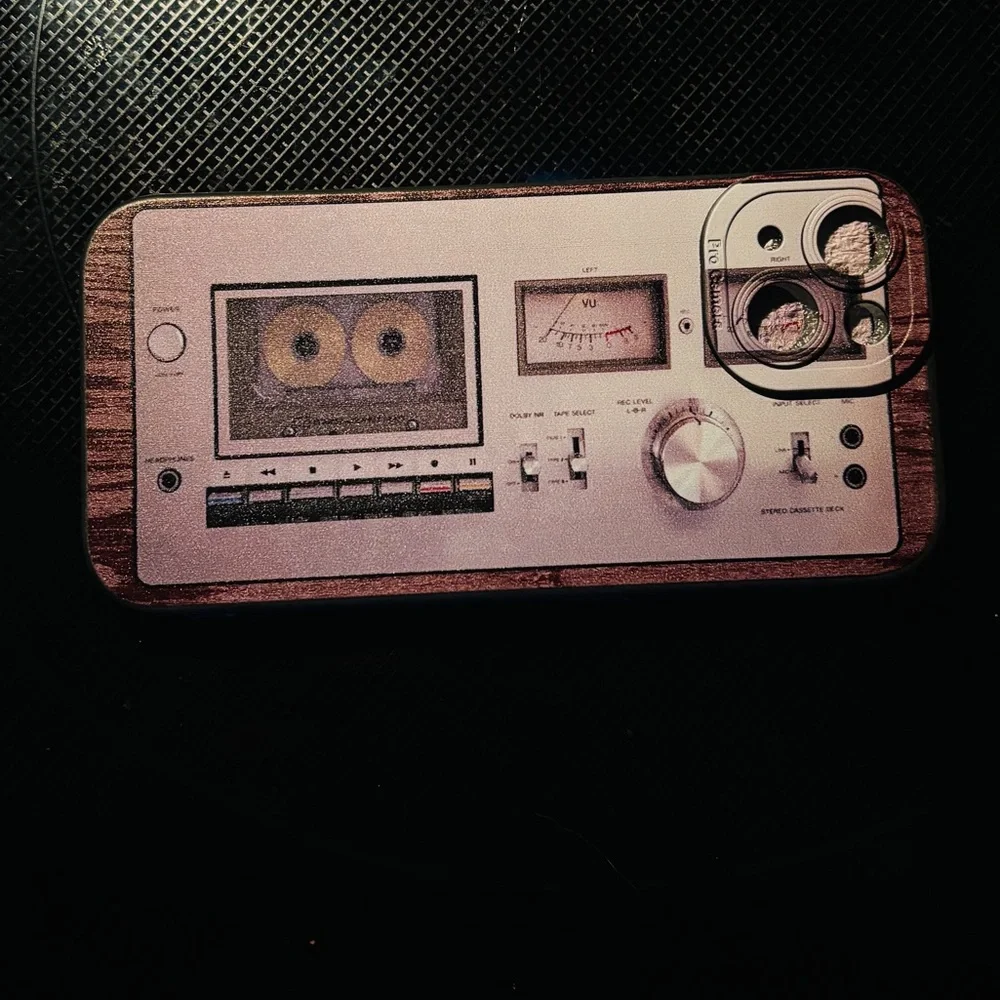 Retro Audio Cassette Player Phone Case iPhone 15 NWT